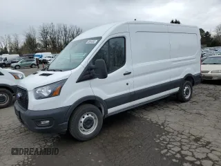 2024 Ford Transit Cargo with VIN 1FTBR1C87RKB09286, listed as a Copart auction lot 48544955 with 4,343 mi miles and Salvage Title. Bid and sale history available at DreamBid. Image 1.