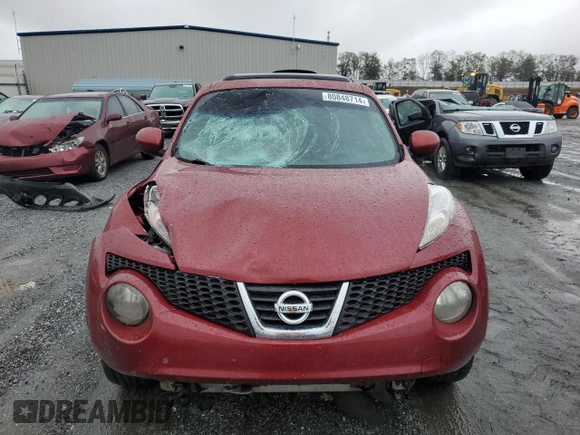 2012 Nissan Juke SL with VIN JN8AF5MV9CT120120, listed as a Copart auction lot 80848714 with 160,586 mi miles and Salvage Title. Bid and sale history available at DreamBid. Image 5.