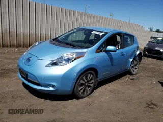 2015 Nissan LEAF SV with VIN 1N4AZ0CP2FC317178, listed as a Copart auction lot 59103363 with 54,840 mi miles. Bid and sale history available at carsss.com. Image 1.