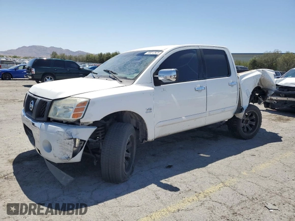 2004 Nissan Titan SE with VIN 1N6AA07A24N521744, listed as a Copart auction lot 58012925 with 268,270 mi miles and Salvage title. Bid and sale history available at DreamBid. Image 1.