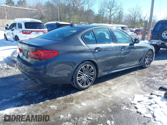 2019 BMW 5 Series 530i xDrive with VIN WBAJA7C50KWW05263, listed as a IAAI auction lot 41571583 with 71,185 mi miles and . Bid and sale history available at DreamBid. Image 4.