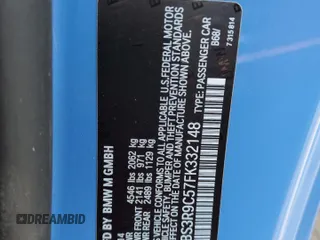2015 BMW M4 with VIN WBS3R9C57FK332148, listed as a Copart auction lot 64934594 with 72,669 mi miles and Salvage Title. Bid and sale history available at carsss.com. Image 12.