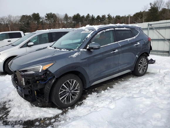 2021 Hyundai Tucson Limited with VIN KM8J3CAL5MU311424, listed as a Copart auction lot 44607105 with 43,373 mi miles and Non Repairable. Bid and sale history available at carsss.com. Image 1.