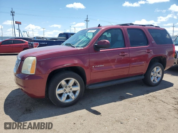 2007 GMC Yukon SLT z VIN 1GKFK13087J294570, wystawiony jako Copart lot #57968375 z przebiegiem 185 186 mil mil oraz Czysty tytuł • Clean title. Historia ofert i sprzedaży dostępna na DreamBid. Obrazek 1.