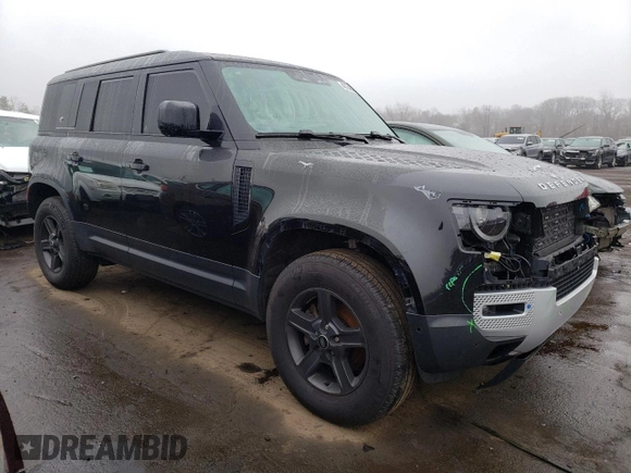 2022 Land Rover Defender S with VIN SALEJ7RX9N2087686, listed as a Copart auction lot 48174655 with 61,484 mi miles and Salvage title. Bid and sale history available at DreamBid. Image 4.