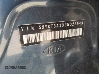 2011 Kia Sorento LX with VIN 5XYKT3A13BG025643, listed as a Copart auction lot 55150995 with 195,050 mi miles and Salvage Title. Bid and sale history available at DreamBid. Image 13.