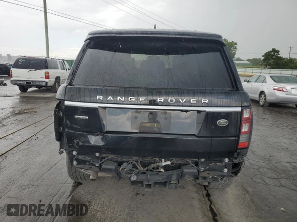 2016 Land Rover Range Rover HSE with VIN SALGS2KF5GA252877, listed as a Copart auction lot 58972055 with 47,855 mi miles and Clean title. Bid and sale history available at DreamBid. Image 6.