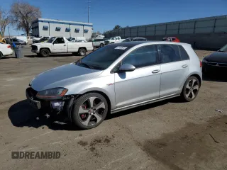 2017 Volkswagen Golf GTI S with VIN 3VW447AU5HM067716, listed as a Copart auction lot 47100915 with 92,220 mi miles and Salvage Title. Bid and sale history available at carsss.com. Image 1.
