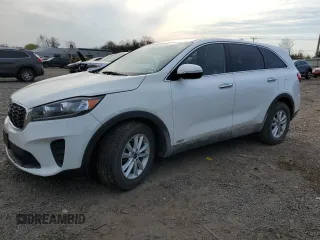 2019 Kia Sorento LX V6 with VIN 5XYPGDA5XKG506332, listed as a Copart auction lot 50985635 with 81,238 mi miles and Salvage Title. Bid and sale history available at carsss.com. Image 1.