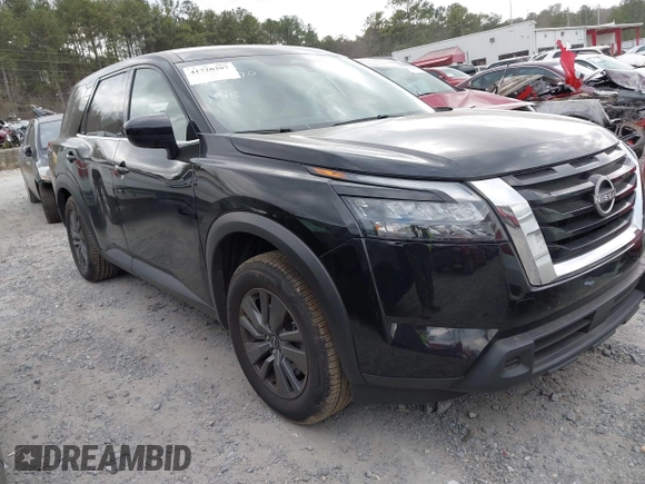 2023 Nissan Pathfinder S with VIN 5N1DR3AAXPC243870, listed as a IAAI auction lot 41720397 with 40,399 mi miles and . Bid and sale history available at DreamBid. Image 1.