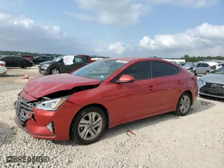 2020 Hyundai Elantra Value Edition with VIN 5NPD84LF7LH523332, listed as a Copart auction lot 51592875 with 47,650 mi miles and Salvage Title. Bid and sale history available at carsss.com. Image 1.