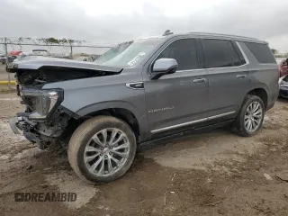 2022 GMC Yukon Denali with VIN 1GKS1DKL5NR171161, listed as a Copart auction lot 78053114 with 73,129 mi miles and Salvage Title. Bid and sale history available at carsss.com. Image 1.