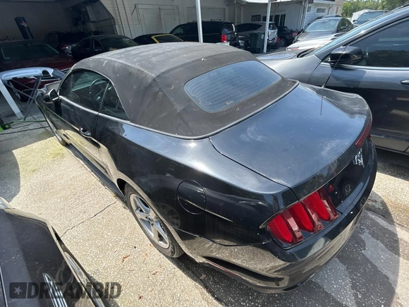 2017 Ford Mustang V6 with VIN 1FATP8EM9H5270027, listed as a Copart auction lot 54631965 with 55,166 mi miles and Salvage Title. Bid and sale history available at carsss.com. Image 3.
