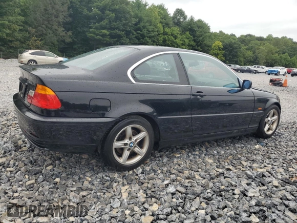 2001 BMW 3 Series 325Ci with VIN WBABN33471JW57400, listed as a Copart auction lot 67109234 with 152,135 mi miles and Salvage Title. Bid and sale history available at carsss.com. Image 3.