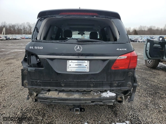 2014 Mercedes-Benz GL-Class GL 550 with VIN 4JGDF7DEXEA321118, listed as a Copart auction lot 44166915 with 104,979 mi miles and Salvage Title. Bid and sale history available at carsss.com. Image 6.