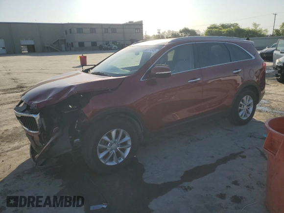 2017 Kia Sorento LX with VIN 5XYPG4A3XHG297987, listed as a Copart auction lot 50171545 with 108,048 mi miles and Salvage Title. Bid and sale history available at carsss.com. Image 1.
