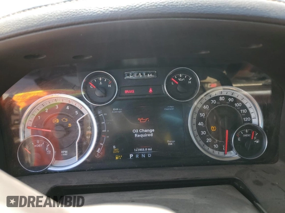 2013 Ram 2500 Laramie with VIN 3C6UR5FL7DG613957, listed as a Copart auction lot 53930035 with 141,953 mi miles and Salvage title. Bid and sale history available at DreamBid. Image 9.