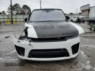 2018 Land Rover Range Rover Sport SVR with VIN SALWZ2SE8JA186704, listed as a Copart auction lot 44419205 with 105,537 mi miles and Salvage title. Bid and sale history available at DreamBid. Image 5.