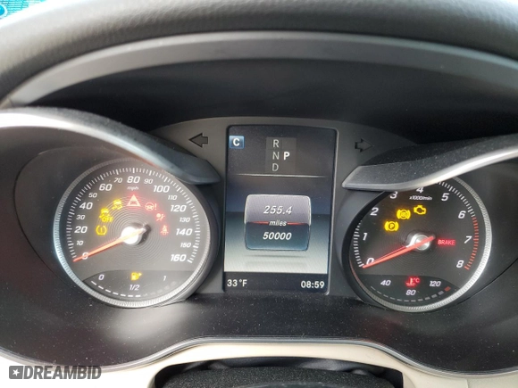2017 Mercedes-Benz GLC with VIN WDC0G4KB1HV006402, listed as a Copart auction lot 48603025 with 50,000 mi miles and Salvage Title. Bid and sale history available at carsss.com. Image 9.