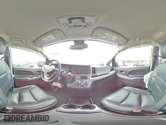 2020 Toyota Sienna SE with VIN 5TDXZ3DC6LS061204, listed as a Copart auction lot 87696505 with 137,890 mi miles and Salvage Title. Bid and sale history available at carsss.com. Image 14.