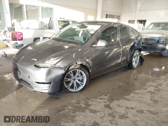 2023 Tesla Model Y Long Range with VIN 7SAYGDEE5PA033341, listed as a IAAI auction lot 41379625 with Not provided miles and . Bid and sale history available at DreamBid. Image 2.
