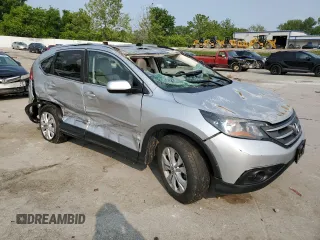 2012 Honda CR-V EX-L with VIN 5J6RM4H79CL059985, listed as a Copart auction lot 58623535 with 38,054 mi miles and Salvage title. Bid and sale history available at DreamBid. Image 4.