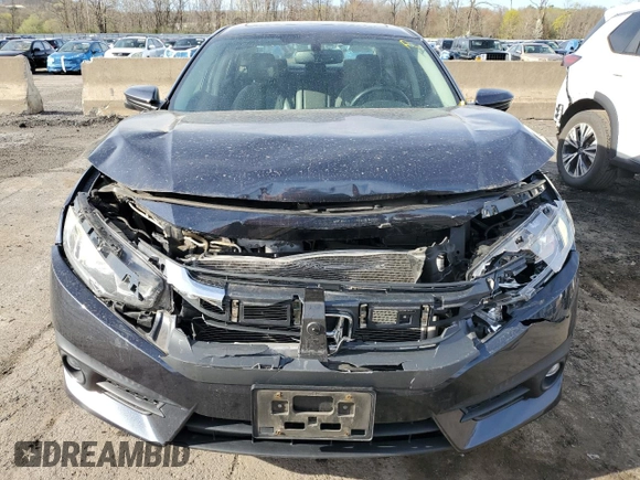 2017 Honda Civic Sedan EX-L with VIN 2HGFC1F74HH641043, listed as a Copart auction lot 53708745 with 87,662 mi miles and Salvage Title. Bid and sale history available at carsss.com. Image 5.