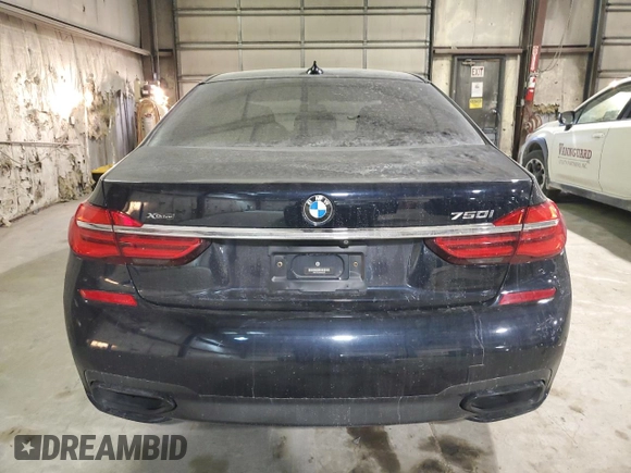 2017 BMW 7 Series with VIN WBA7F2C34HG423291, listed as a Copart auction lot 42914665 with 61,113 mi miles and Salvage Title. Bid and sale history available at DreamBid. Image 6.