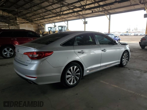 2017 Hyundai Sonata Sport with VIN 5NPE34AF4HH553952, listed as a Copart auction lot 50215765 with 97,688 mi miles and Salvage Title. Bid and sale history available at DreamBid. Image 3.