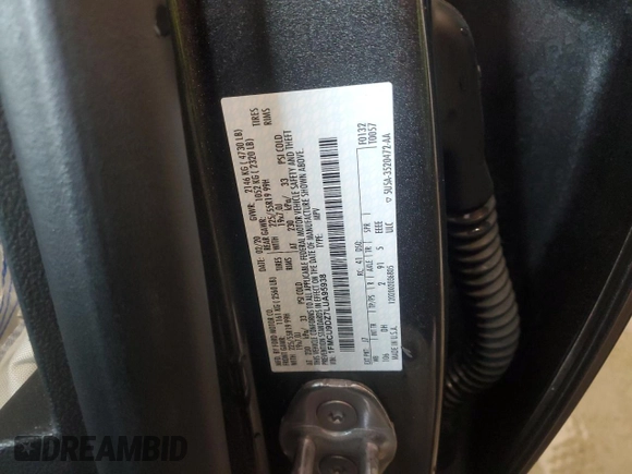 2020 Ford Escape Titanium Hybrid with VIN 1FMCU9DZ7LUA95938, listed as a Copart auction lot 58720595 with 49,963 mi miles and Salvage title. Bid and sale history available at DreamBid. Image 14.