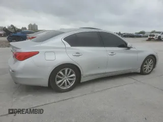 2015 Infiniti Q50 with VIN JN1BV7AP6FM342670, listed as a Copart auction lot 50789215 with 121,117 mi miles and Salvage Title. Bid and sale history available at DreamBid. Image 3.