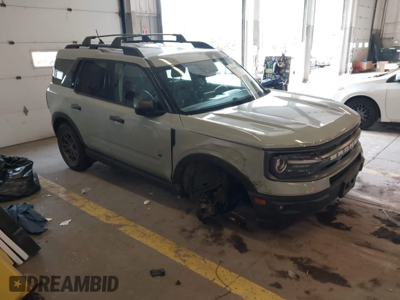 2021 Ford Bronco Sport Big Bend with VIN 3FMCR9B63MRA71400, listed as a IAAI auction lot 41940038 with 49,482 mi miles and . Bid and sale history available at DreamBid. Image 1.