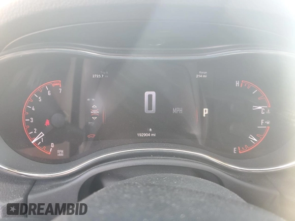 2014 Dodge Durango Citadel with VIN 1C4RDJEG0EC585921, listed as a Copart auction lot 58242625 with 192,904 mi miles and Salvage title. Bid and sale history available at DreamBid. Image 9.