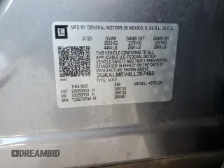 2020 GMC Terrain SLE z VIN 3GKALMEV4LL307450, wystawiony jako Copart lot #51981875 z przebiegiem 101 370 mil mil oraz Szkoda całkowita • Salvage title. Historia ofert i sprzedaży dostępna na DreamBid. Obrazek 13.