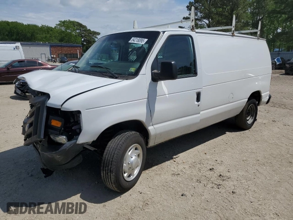 2012 Ford Econoline Cargo Commercial with VIN 1FTNE1EW6CDA06831, listed as a Copart auction lot 54218095 with 226,236 mi miles and Salvage title. Bid and sale history available at DreamBid. Image 1.