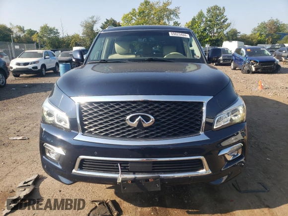 2015 Infiniti QX80 with VIN JN8AZ2NCXF9370986, listed as a Copart auction lot 69823484 with 172,144 mi miles and Salvage Title. Bid and sale history available at carsss.com. Image 5.