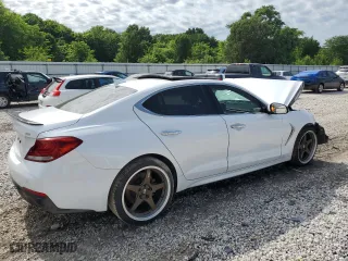 2019 Genesis G70 2.0T Advanced with VIN KMTG34LA2KU023553, listed as a Copart auction lot 57225804 with 71,266 mi miles and Salvage Title. Bid and sale history available at carsss.com. Image 3.