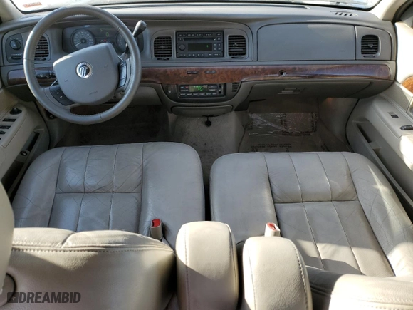 2010 Mercury Grand Marquis LS with VIN 2MEBM7FV7AX614134, listed as a Copart auction lot 48724825 with 129,960 mi miles and Salvage Title. Bid and sale history available at carsss.com. Image 8.