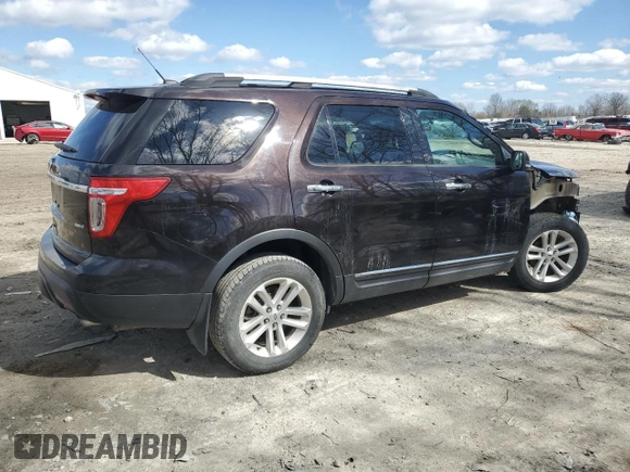2013 Ford Explorer XLT with VIN 1FM5K8D80DGA03777, listed as a Copart auction lot 51846485 with 166,859 mi miles and Salvage Title. Bid and sale history available at carsss.com. Image 3.