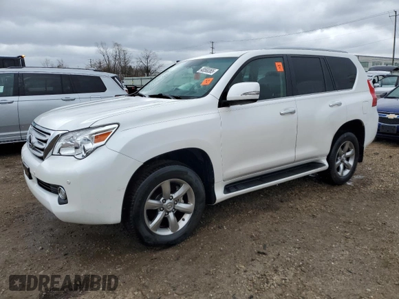 2011 Lexus GX 460 with VIN JTJBM7FX2B5023812, listed as a Copart auction lot 48568365 with 166,821 mi miles and Salvage Title. Bid and sale history available at carsss.com. Image 1.