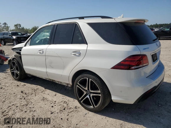 2018 Mercedes-Benz GLE 43 AMG with VIN 4JGDA6EB8JB016752, listed as a Copart auction lot 52550415 with 88,506 mi miles and Salvage title. Bid and sale history available at DreamBid. Image 2.
