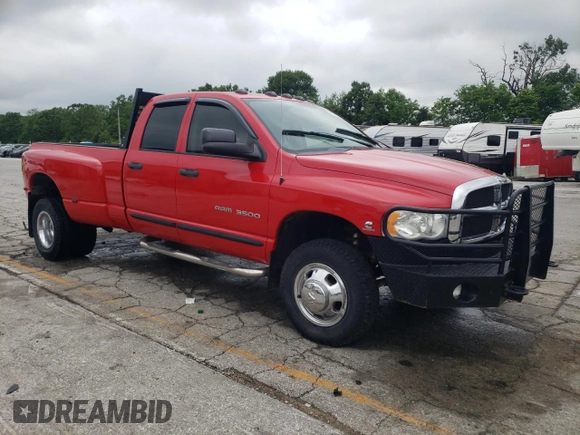 2005 Dodge 3500 SLT z VIN 3D7MS48C85G769856, wystawiony jako Copart lot #58231725 z przebiegiem 196 517 mil mil oraz Szkoda całkowita • Salvage title. Historia ofert i sprzedaży dostępna na DreamBid. Obrazek 4.