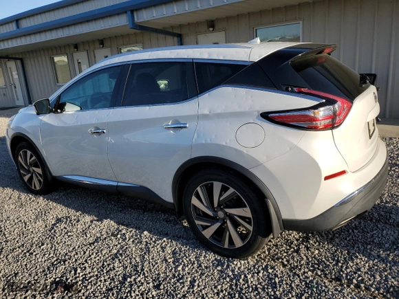 2015 Nissan Murano Platinum with VIN 5N1AZ2MH9FN254108, listed as a Copart auction lot 50627235 with 109,655 mi miles and Salvage Title. Bid and sale history available at carsss.com. Image 2.