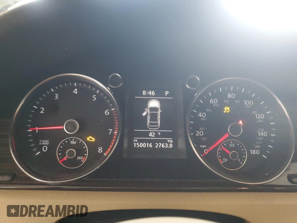 2014 Volkswagen CC Lux z VIN WVWRN7AN5EE507742, wystawiony jako Copart lot #49655155 z przebiegiem 150 016 mil mil oraz Szkoda całkowita • Salvage title. Historia ofert i sprzedaży dostępna na DreamBid. Obrazek 9.