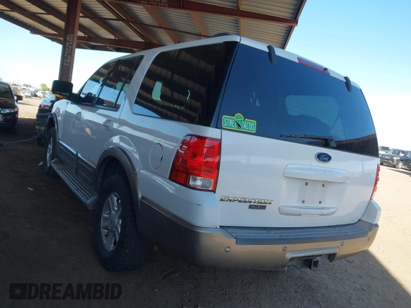2003 Ford Expedition Eddie Bauer with VIN 1FMPU17L53LC44847, listed as a IAAI auction lot 42255280 with 275,188 mi miles and . Bid and sale history available at DreamBid. Image 3.