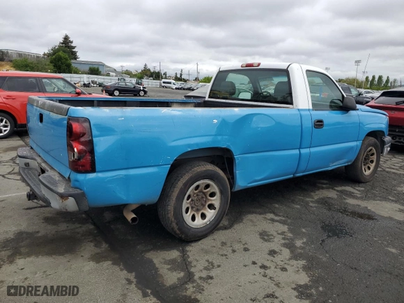 2006 Chevrolet Silverado 1500 LS with VIN 1GCEC14V56Z293424, listed as a Copart auction lot 51765845 with 238,986 mi miles and Clean Title. Bid and sale history available at carsss.com. Image 3.