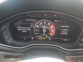 2019 Audi S4 Premium Plus with VIN WAUB4AF40KA055734, listed as a Copart auction lot 53849514 with 70,146 mi miles and Salvage Title. Bid and sale history available at carsss.com. Image 9.