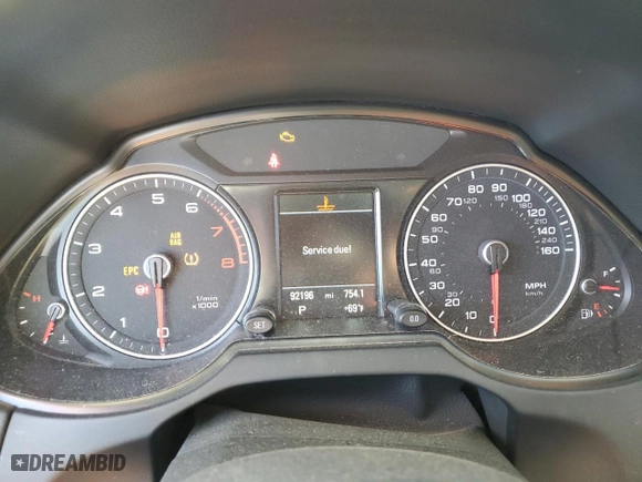 2015 Audi Q5 Premium Plus with VIN WA1LFAFP7FA088984, listed as a Copart auction lot 47016135 with 92,196 mi miles and Salvage Title. Bid and sale history available at carsss.com. Image 9.