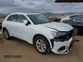 2025 Audi Q3 S line Premium with VIN WA1DECF34S1014559, listed as a IAAI auction lot 42772646 with 18,540 mi miles and . Bid and sale history available at DreamBid. Image 1.
