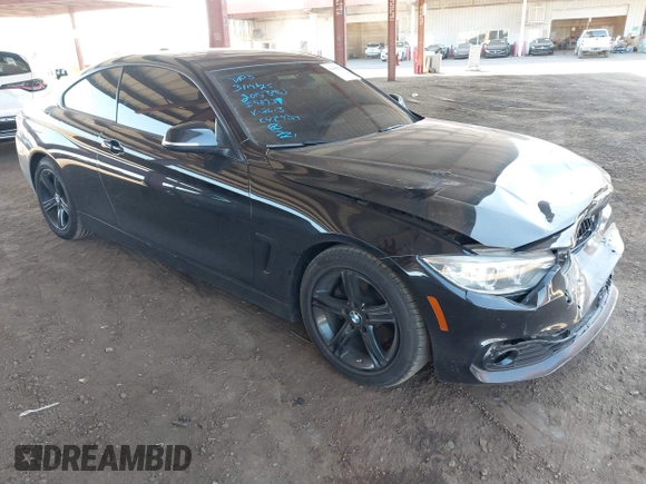 2015 BMW 4 Series 428i with VIN WBA3N3C55FK232613, listed as a IAAI auction lot 41865898 with 104,585 mi miles and . Bid and sale history available at carsss.com. Image 1.